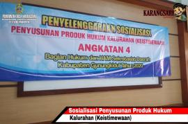 PELATIHAN PENYUSUNAN PRODUK HUKUM KALURAHAN